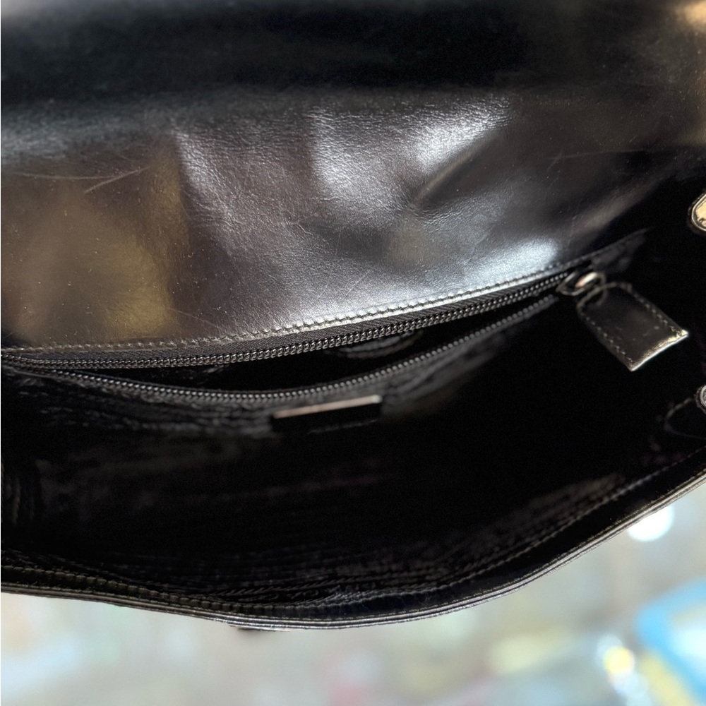 Pre Owned Prada Vintage Black Leather Shoulder Bag - Picture 4 of 4